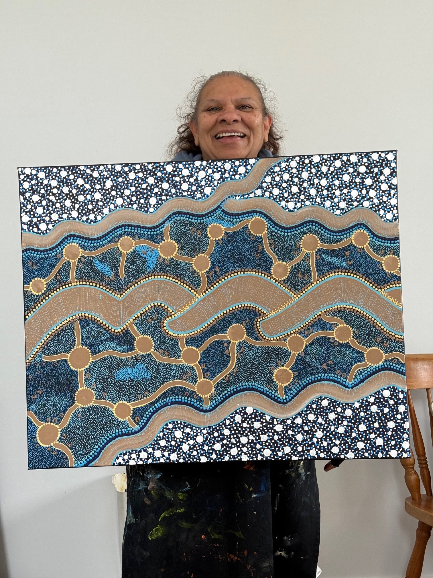 Deidre Burgoyne Rosier - Travels to the Sea and Lands .89-8 *pre-stretched*