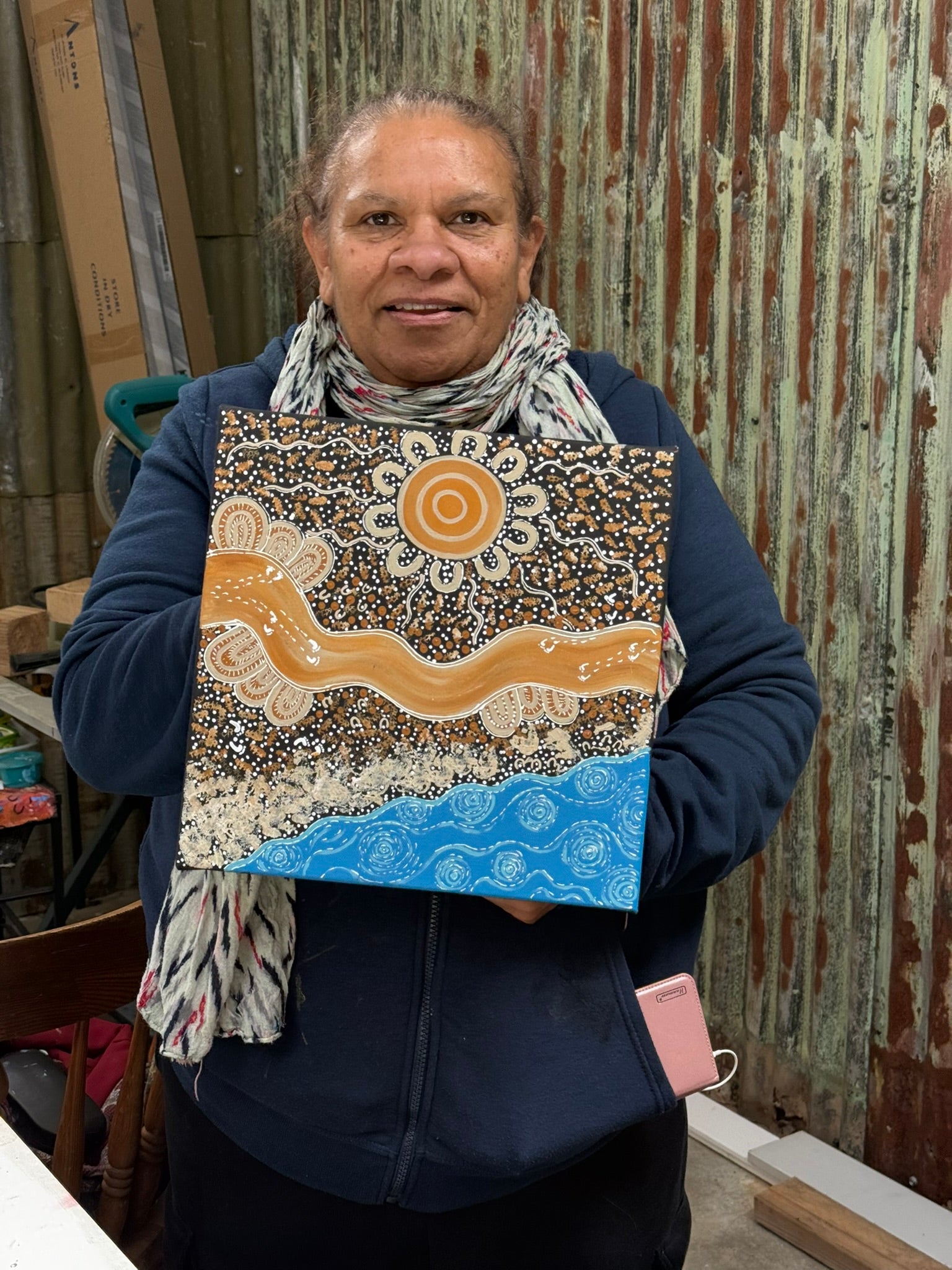 Deidre Burgoyne Rosier - Family Gatherings by the Land and Sea .89-10 *pre-stretched*