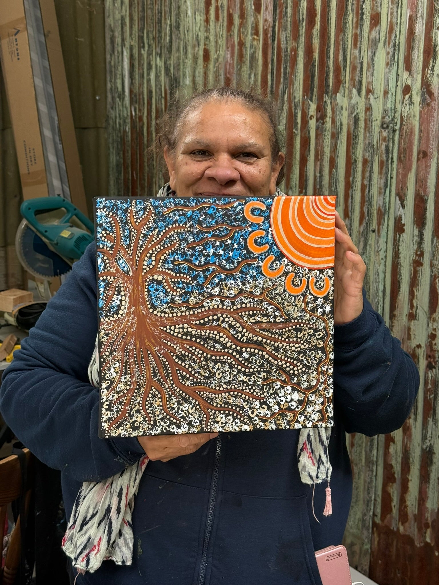 Deidre Burgoyne Rosier - Family Gatherings Near the Tree of Life .89-13 *pre-stretched*