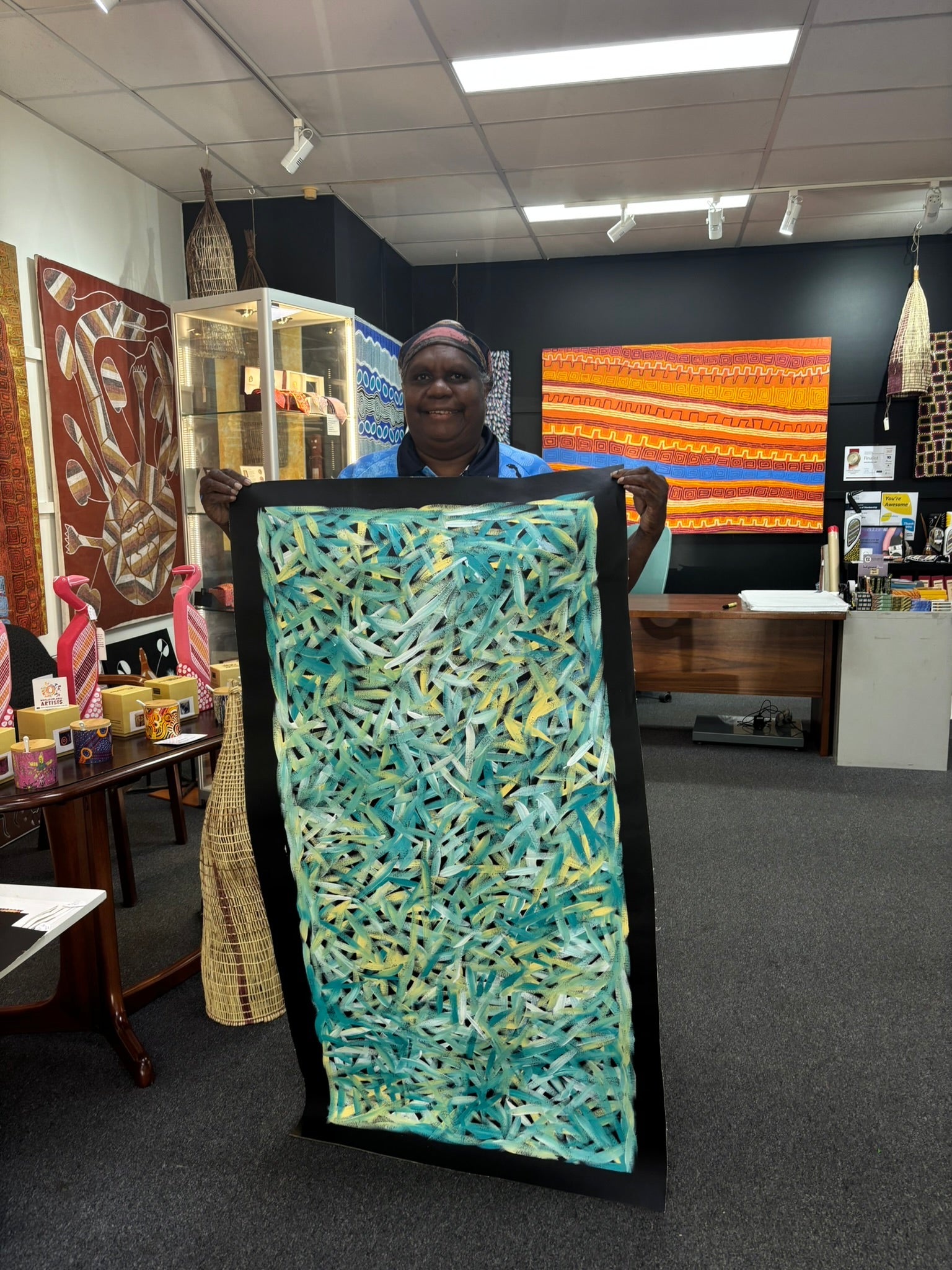 Louise Numina Napananka - Spinifex Grass .90-8