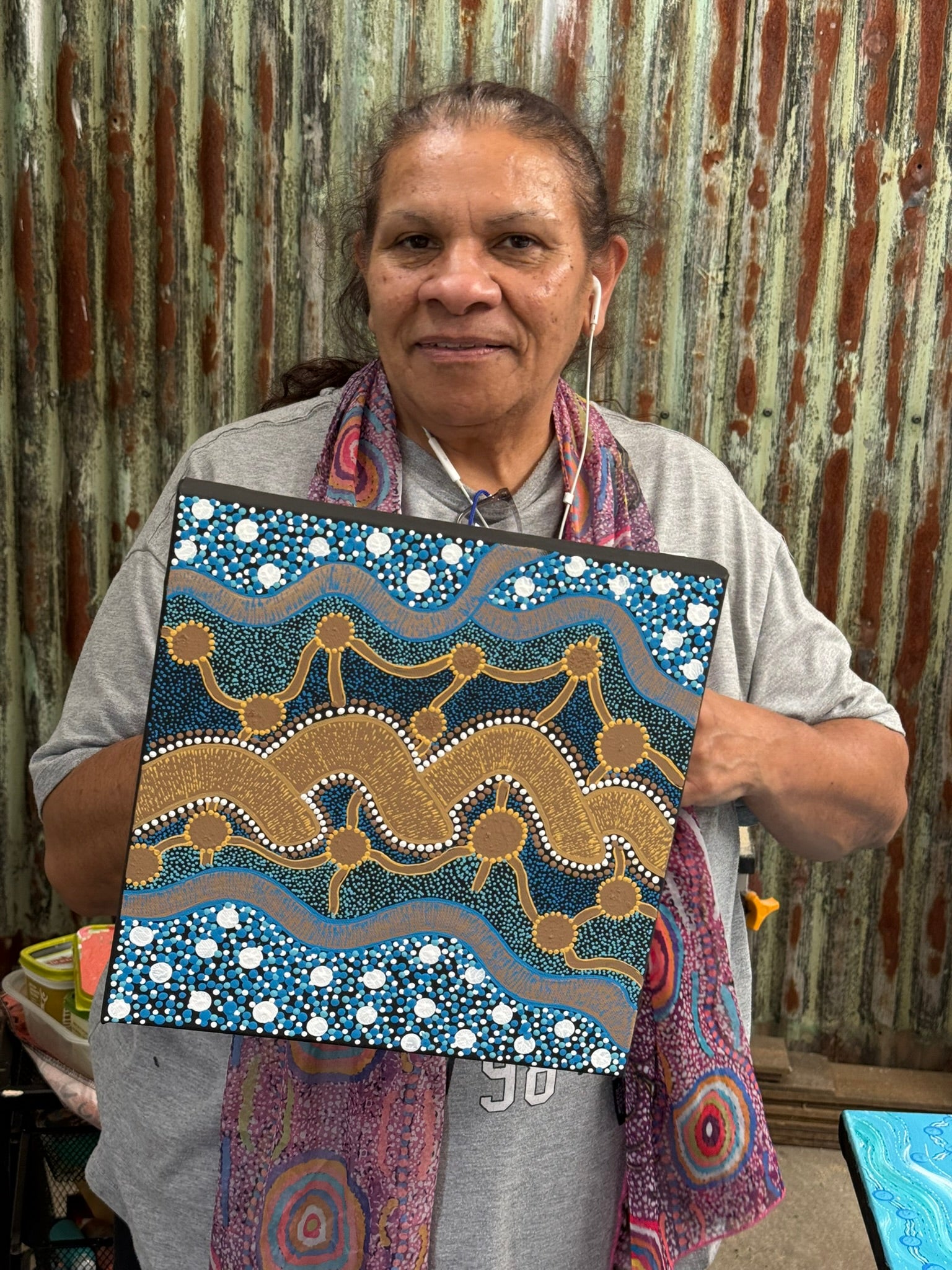 Deidre Burgoyne Rosier - Travels to the Lands and to the Seas, Sea to the Land .06-10 *pre-stretched*