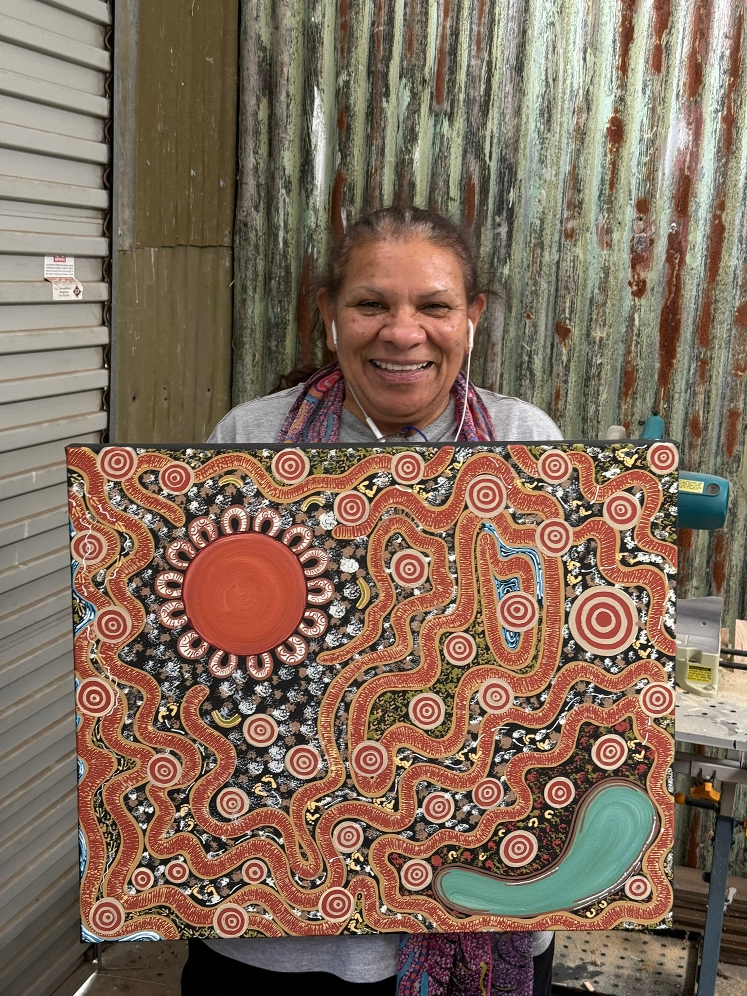 Deidre Burgoyne Rosier - Gatherings with Family, Travel Tracks to Meeting Places .06-2 *pre-stretched*