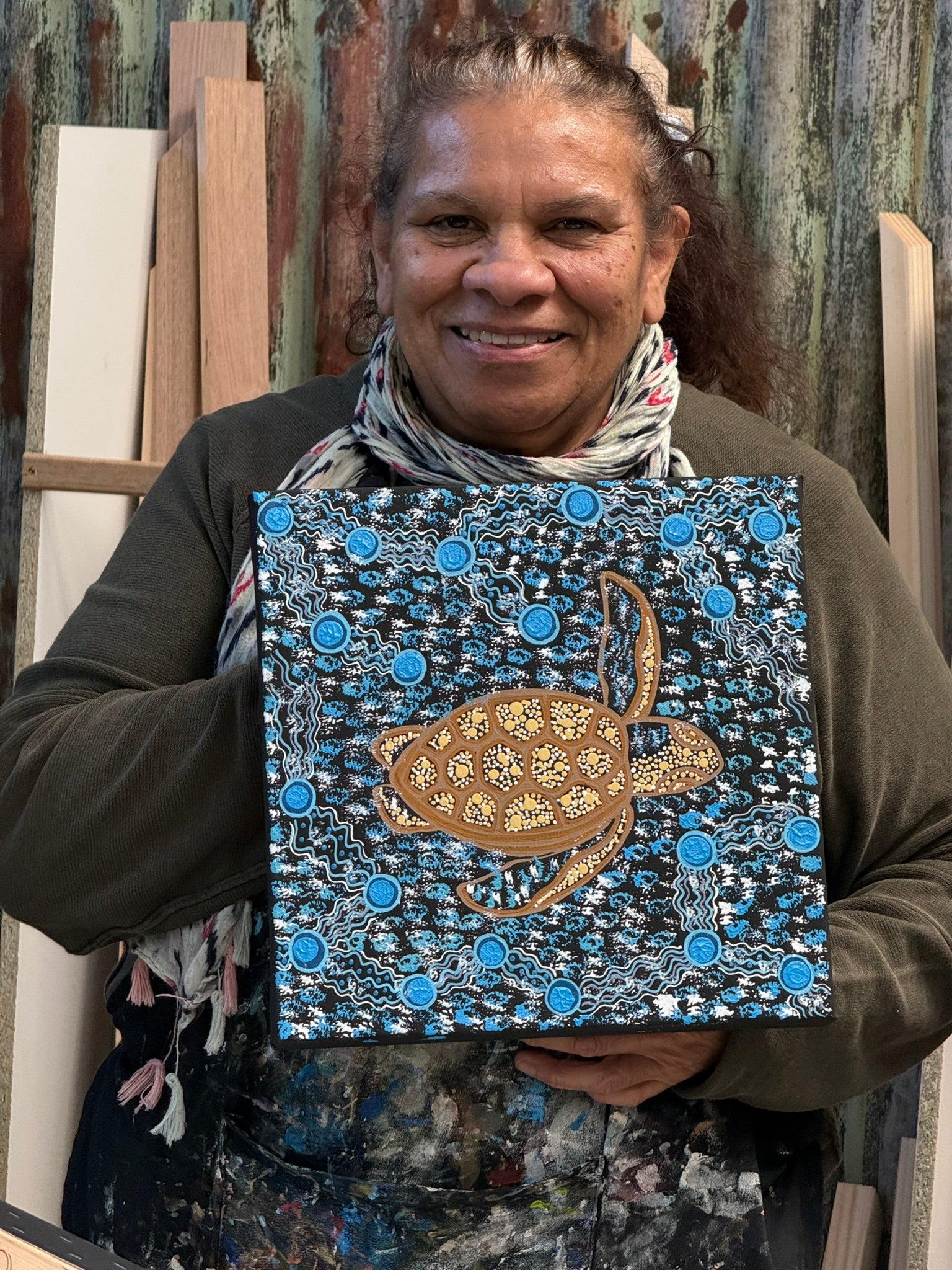 Deidre Burgoyne Rosier - Turtle Dreaming *pre-stretched* .18-7