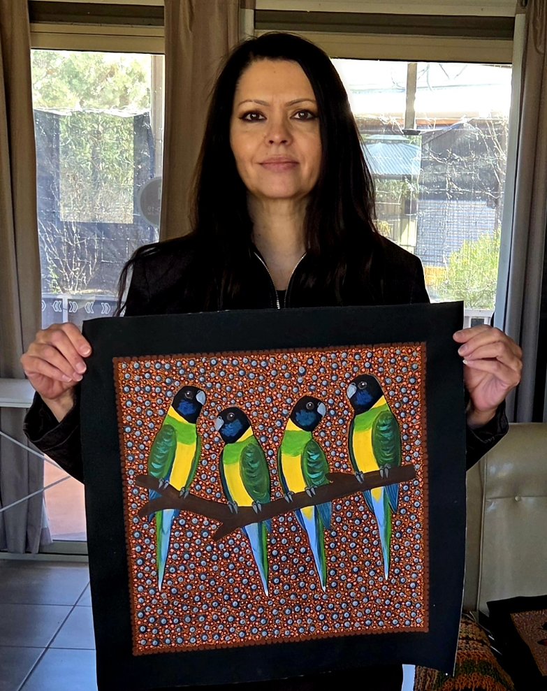 Kathleen Buzzacott - Ring Necked Parrots .41-17