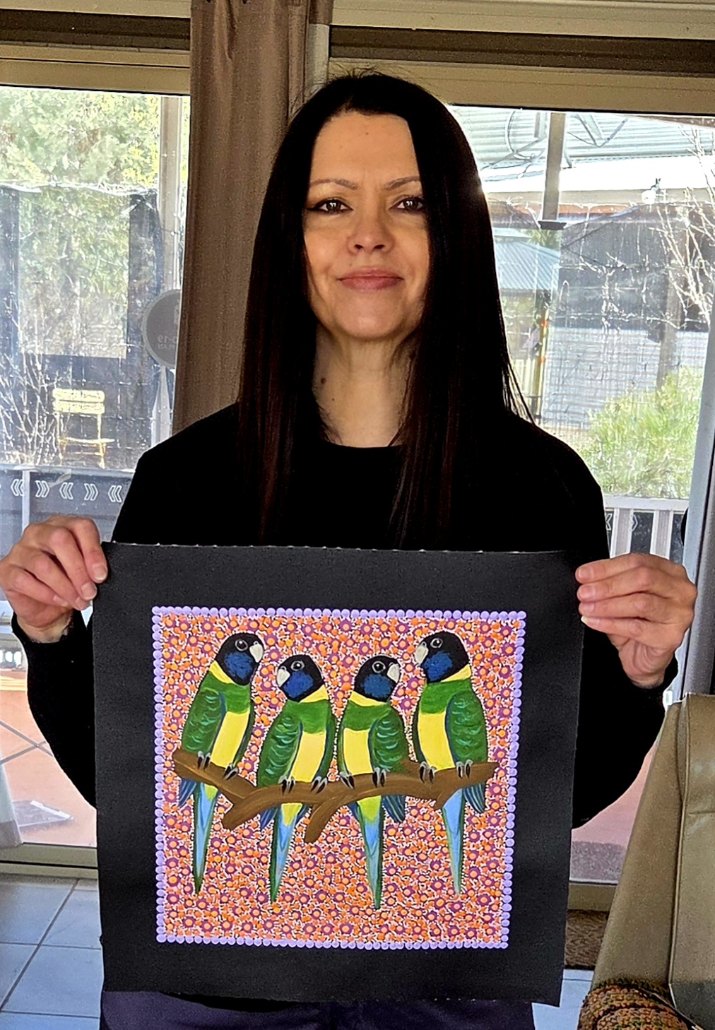 Kathleen Buzzacott - Ring Necked Parrots .41-3