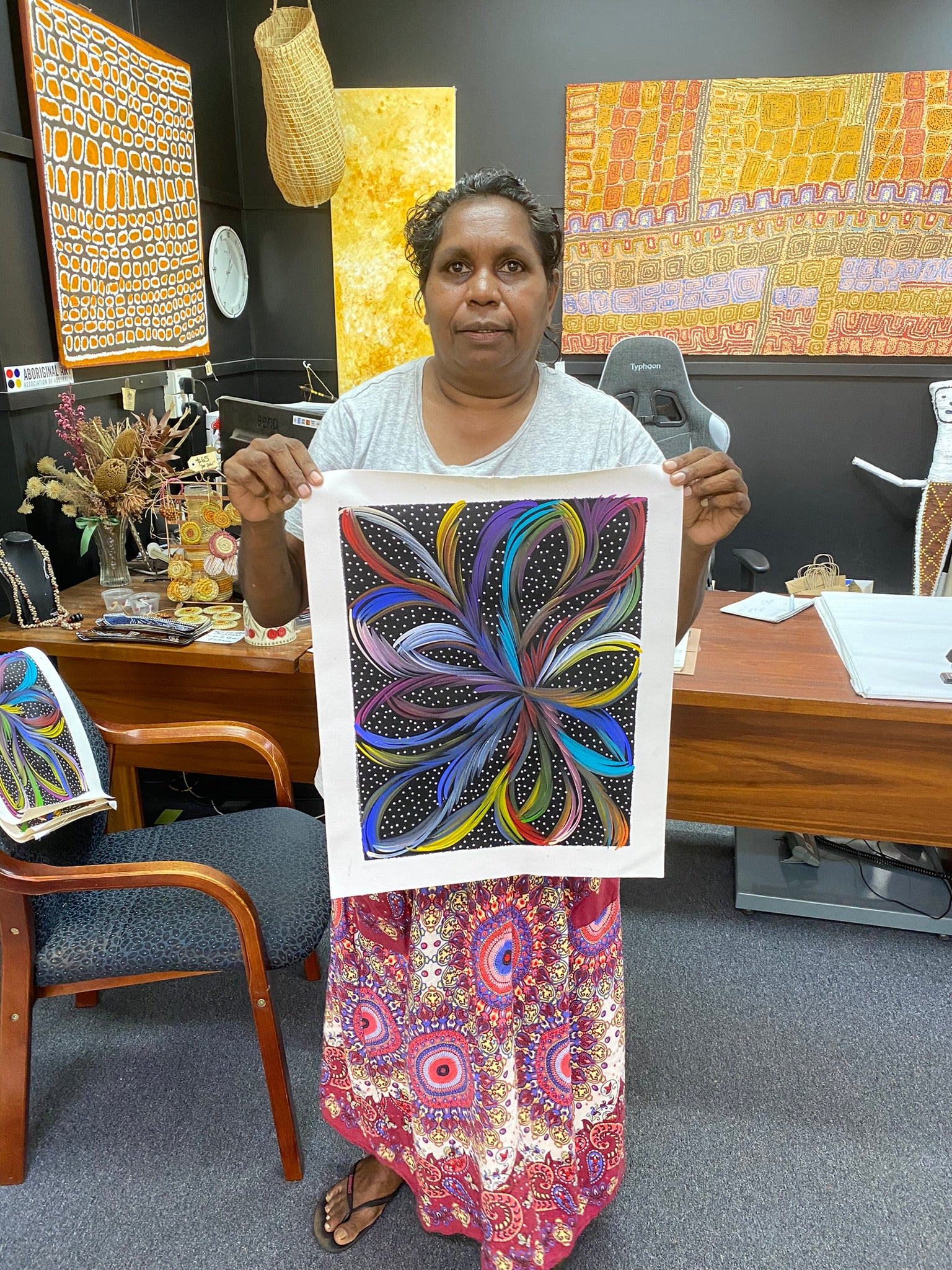 Selina Numina Kamprina - Bush Medicine Leaves with Seeds .65-17