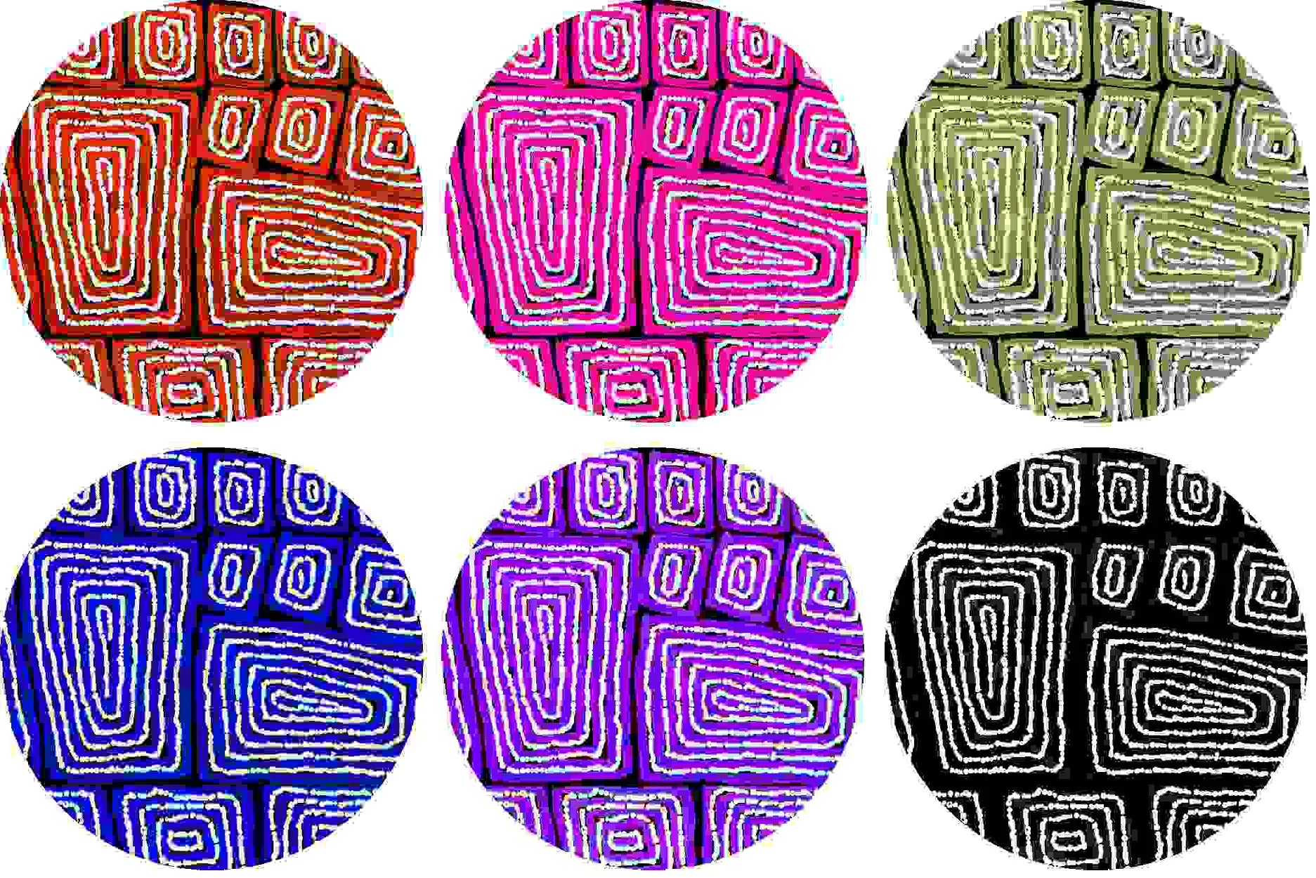 Coasters set of 6 - Thomas Tjapaltjarri