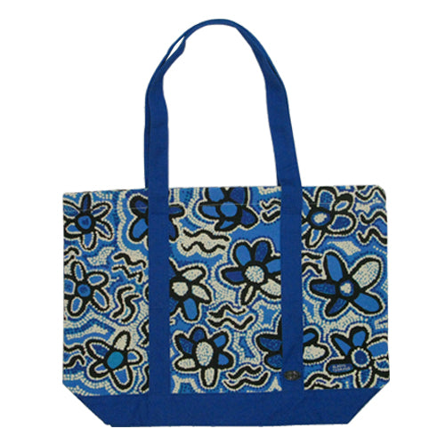 Tote Bag - Gladys Tasman - Flowers (Blue)