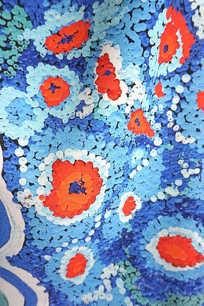 Cotton Tea Towel - Andrea Mimpitja Adamson - Seven Sisters (Blue)