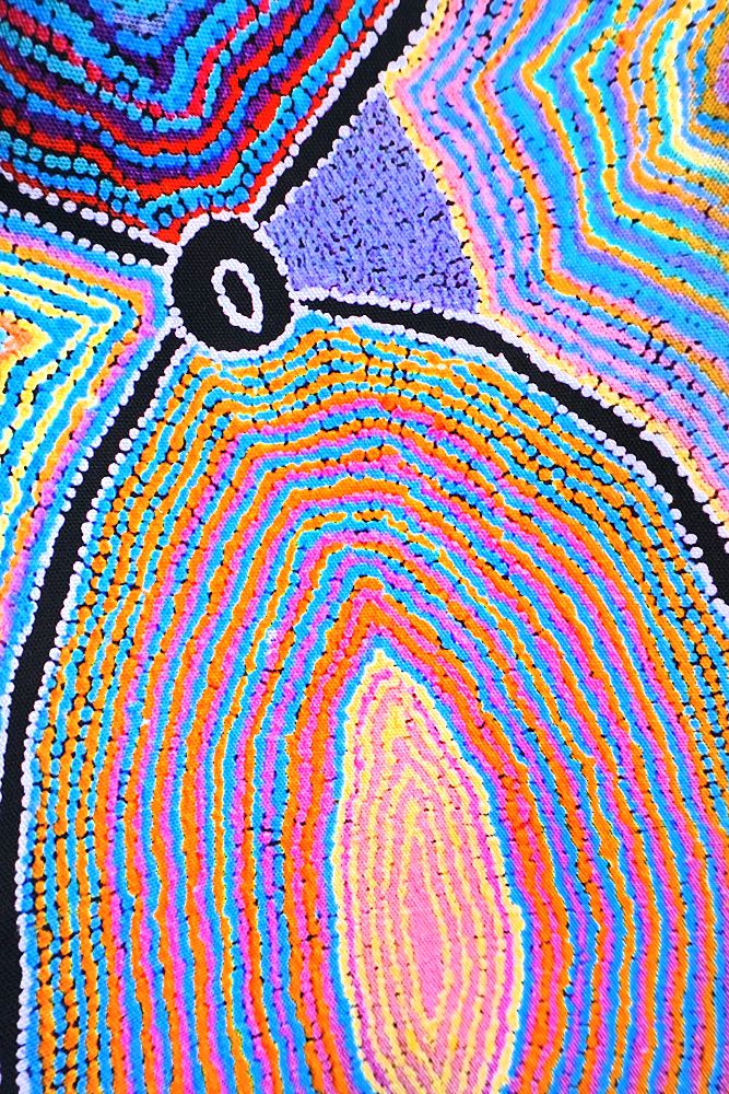 Cotton Tea Towel - Liddy Napanangka Walker