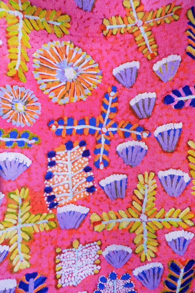 Cotton Tea Towel - Rosie Ross - Medicine Plants - Pink