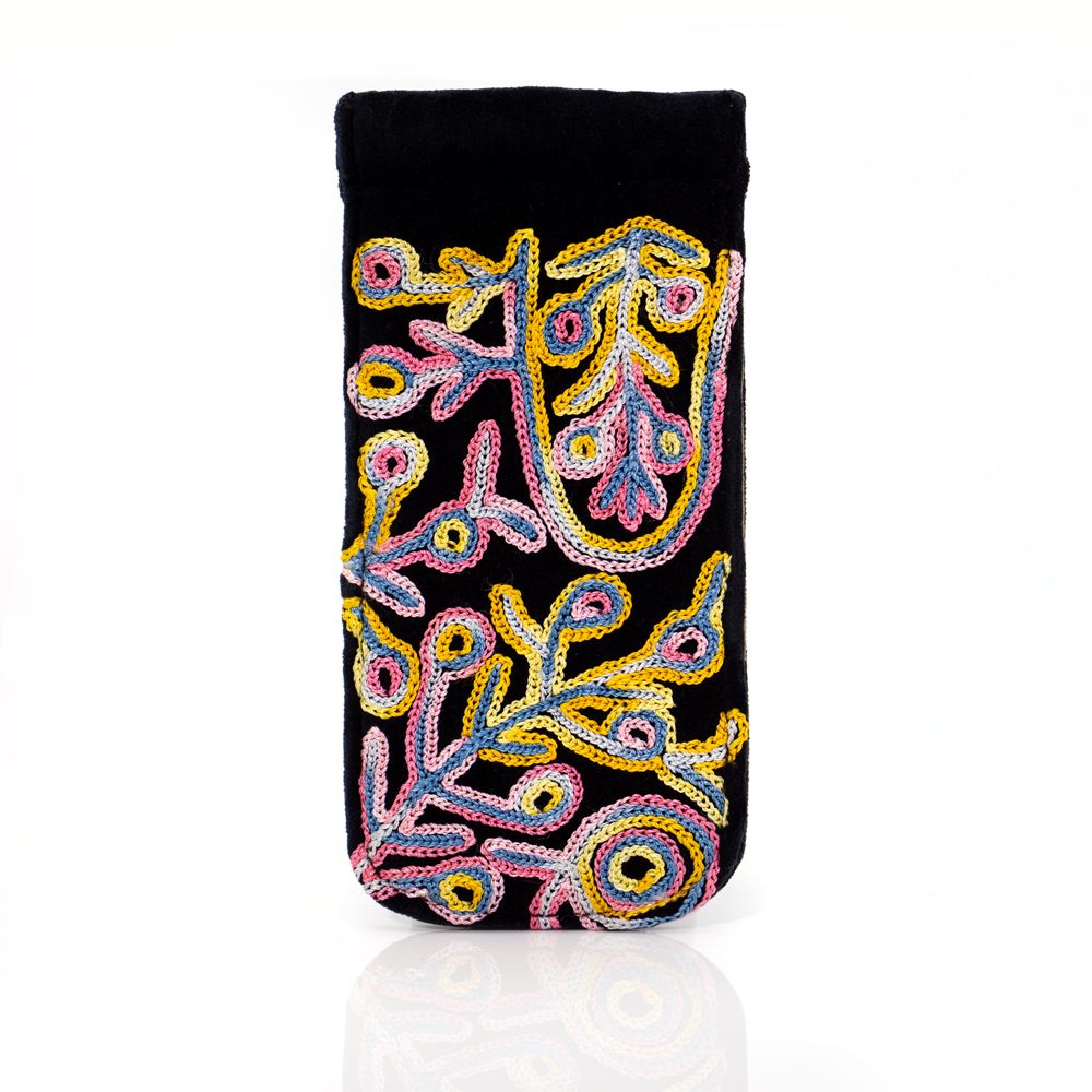 Velvet Embroidered Spec Case - Theo (Faye) Nangala Hudson