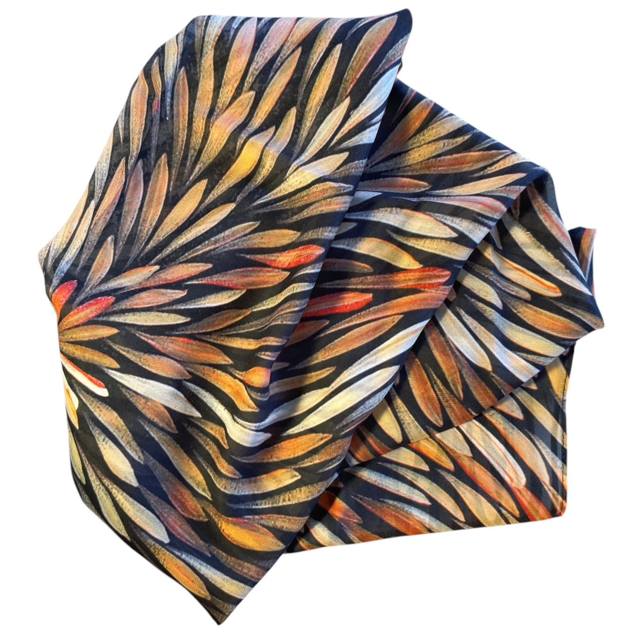 Silk Scarf - Sharon Numina - Bush Medicine Leaves