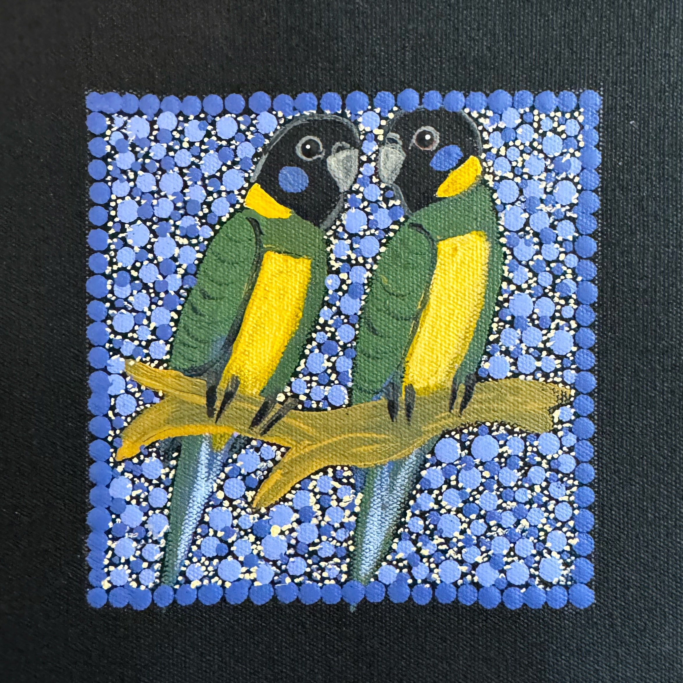 Kathleen Buzzacott - Ringneck Parrots - Small, Framed .300