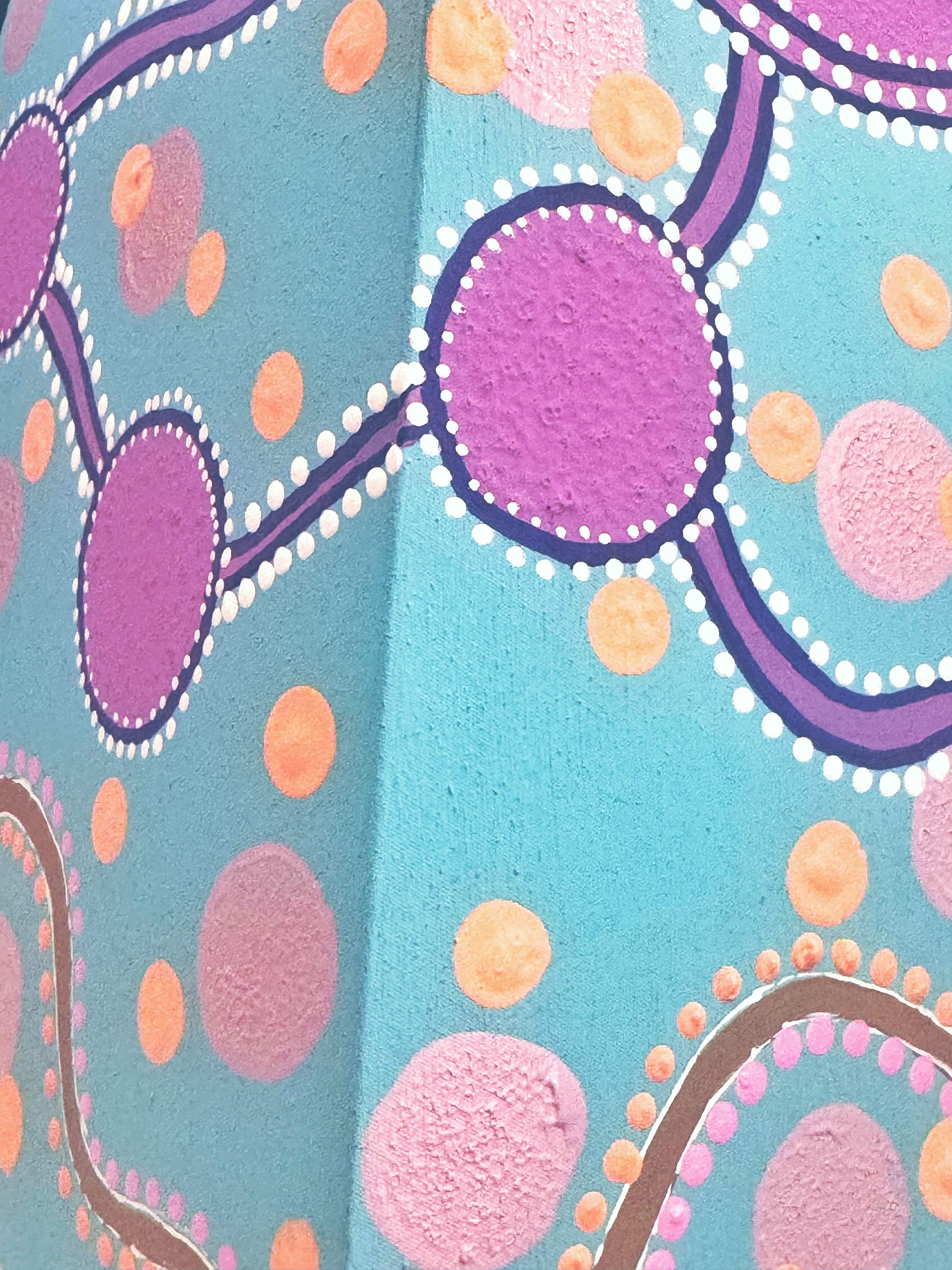 Hand Painted Lamp Shade - Deidre Burgoyne Rosier