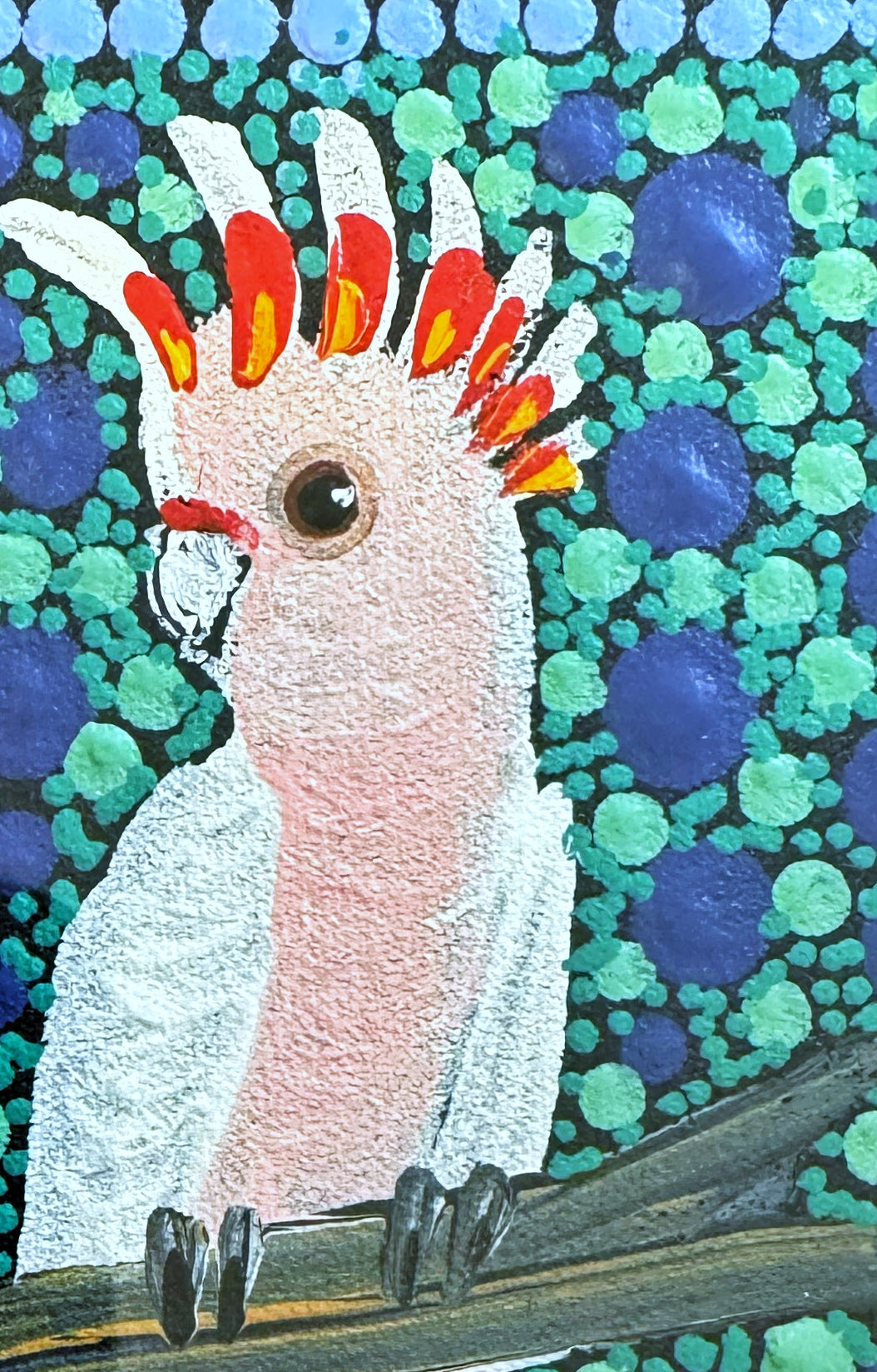 Kathleen Buzzacott - Major Mitchell's Cockatoo - Small, Framed .250