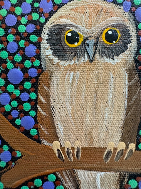 Kathleen Buzzacott - Boobook Owl - Small, Framed .010