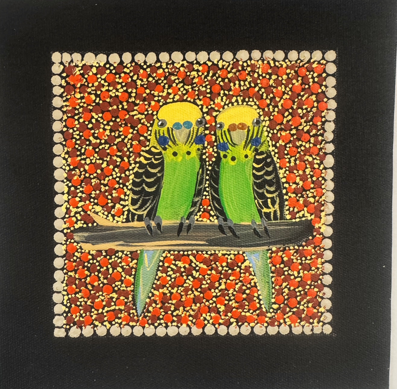 Kathleen Buzzacott - Budgies - Small, Framed .140