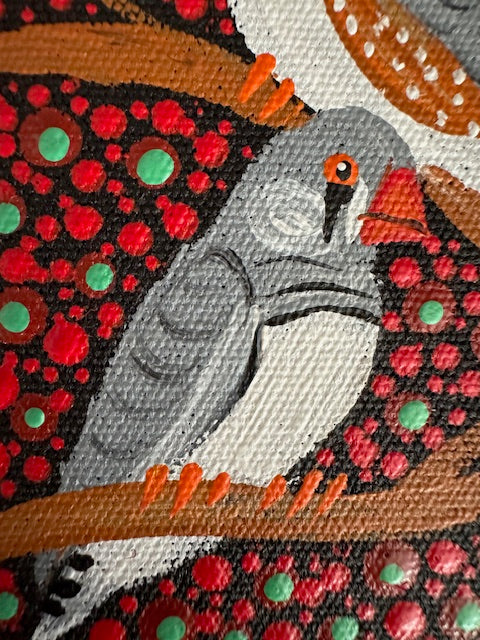 Kathleen Buzzacott - Zebra Finches - Small, Framed .503