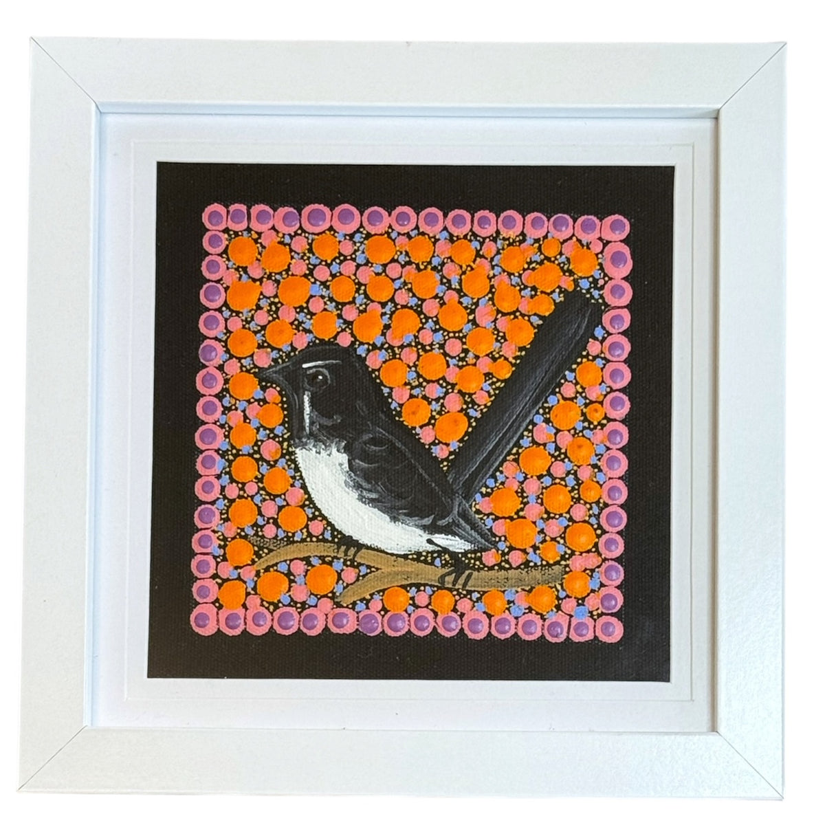 Kathleen Buzzacott - Willy Wagtail - Small, Framed .282