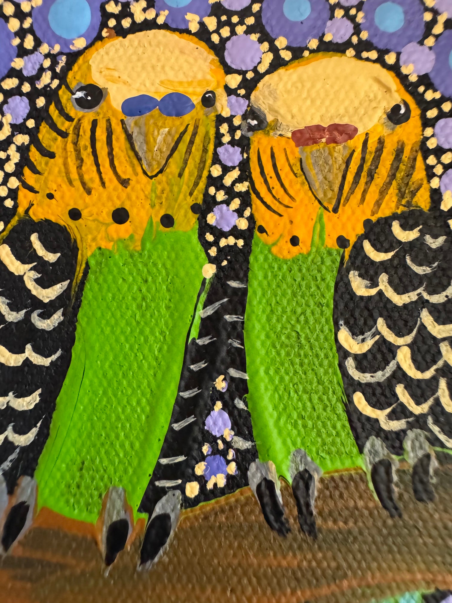 Kathleen Buzzacott - Budgies - Small, Framed .511
