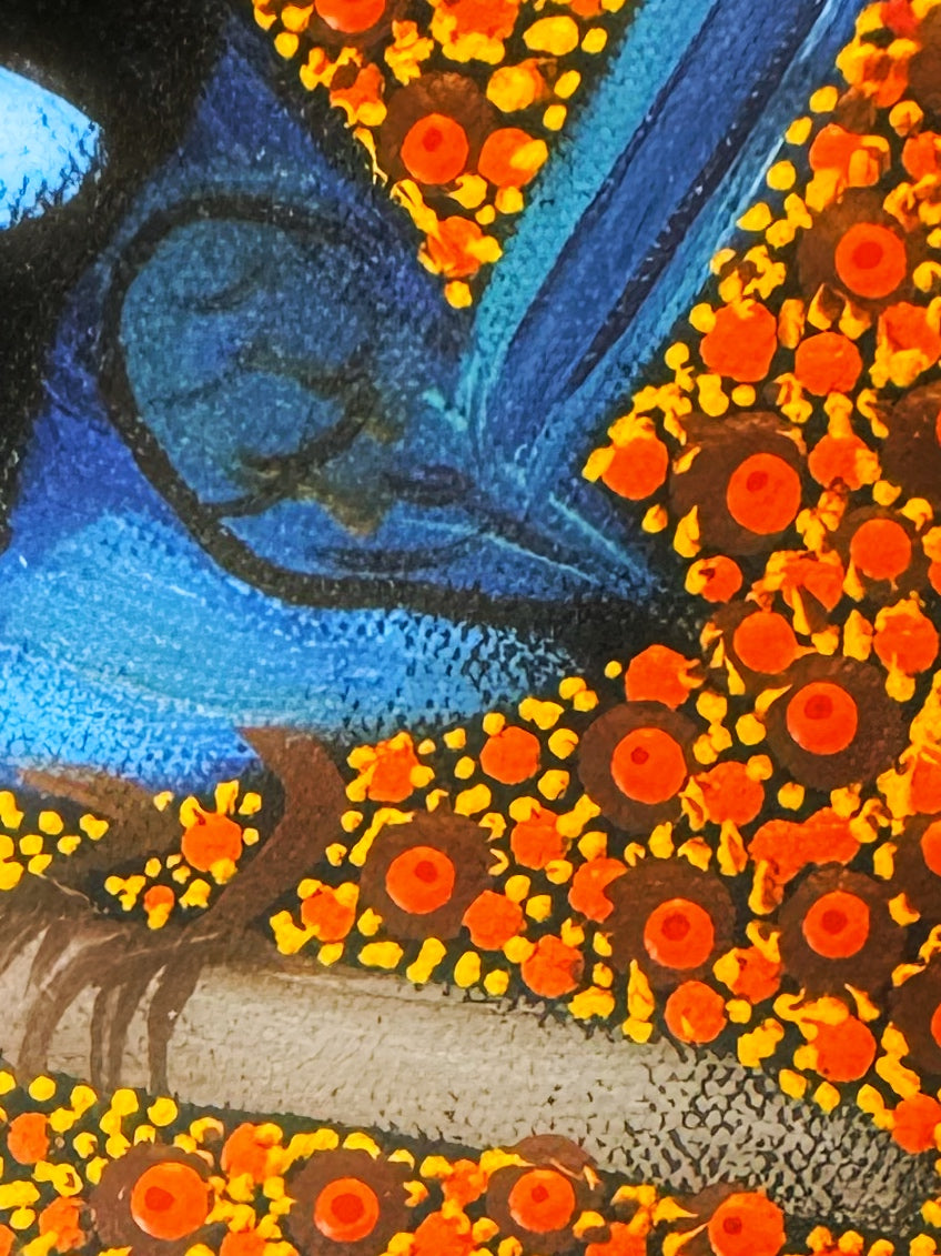 Kathleen Buzzacott - Blue Fairy Wren - Small, Framed .260