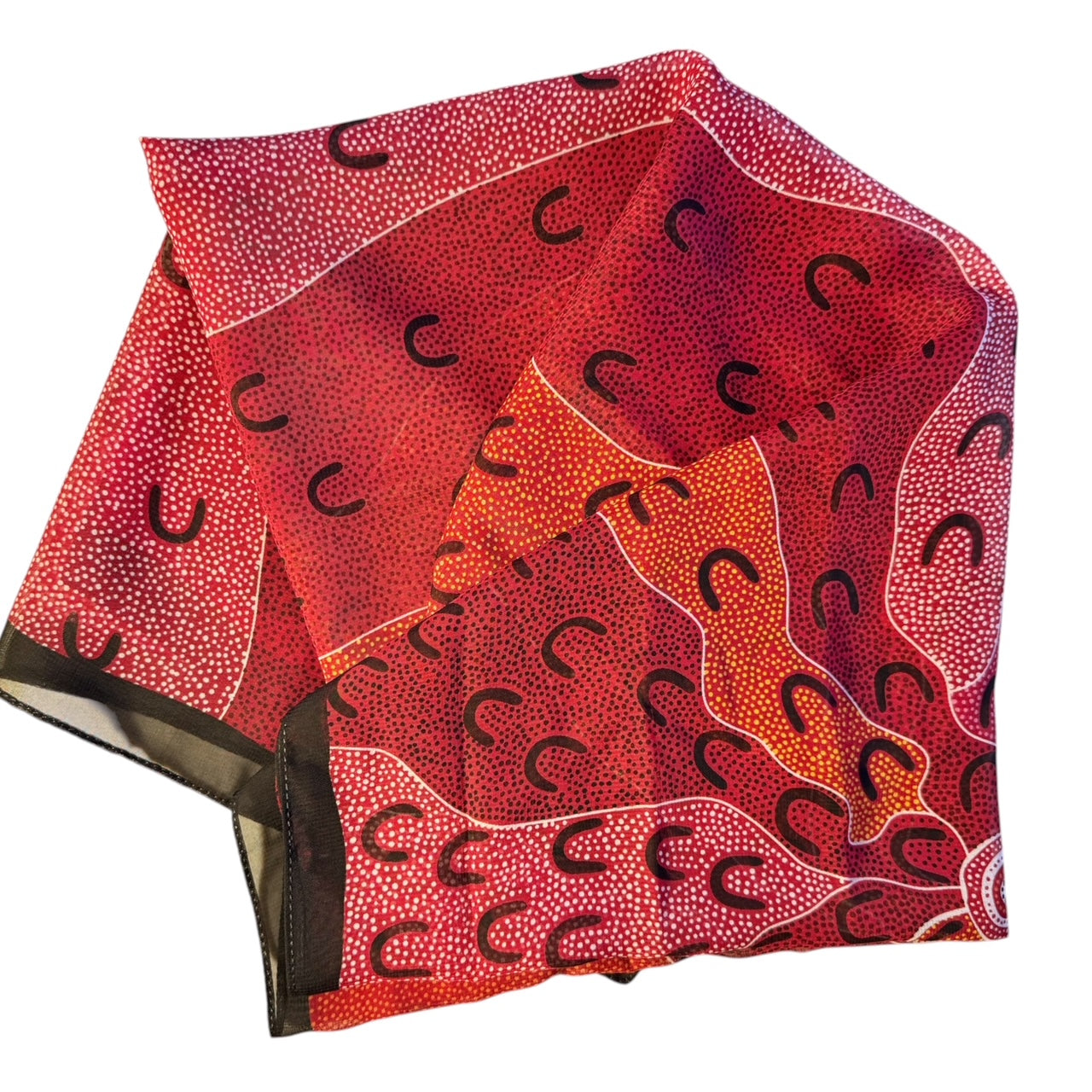 Scarf - Maureen Hudson Nampajimpa - Red