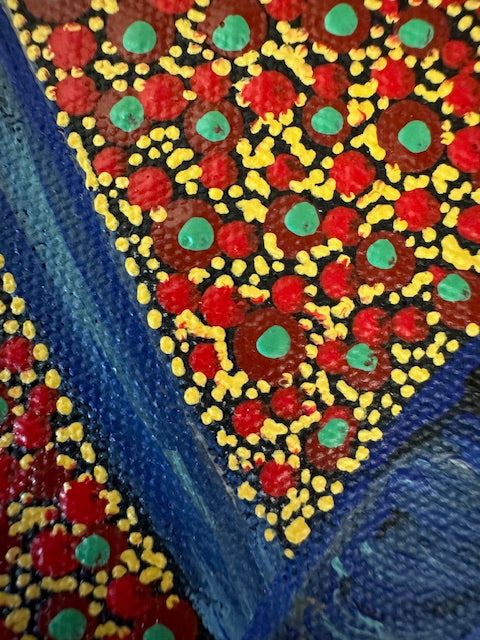 Kathleen Buzzacott - Blue Fairy Wren - Small, Framed .502