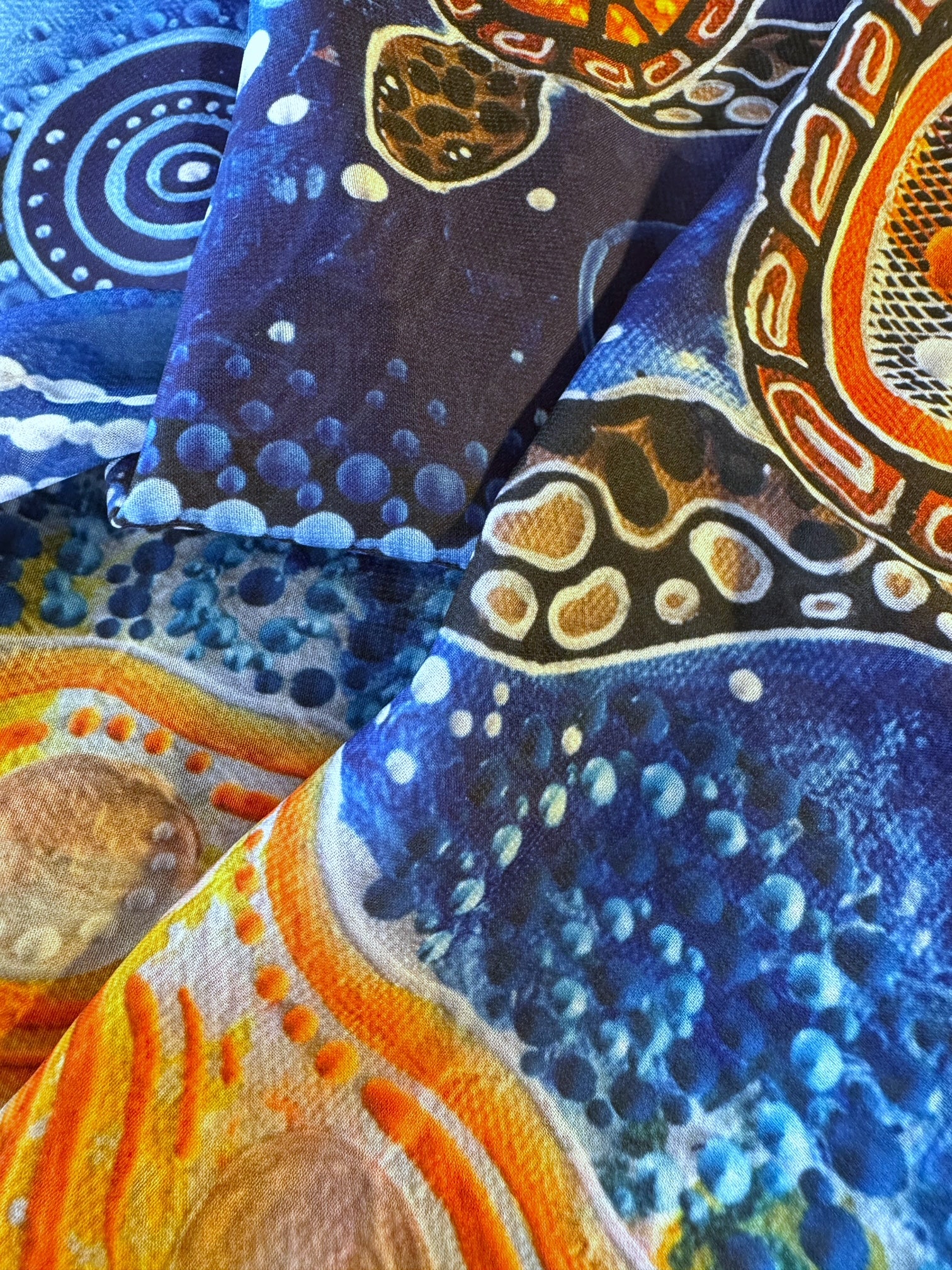 Silk Scarf - Chern'ee Sutton - Turtles