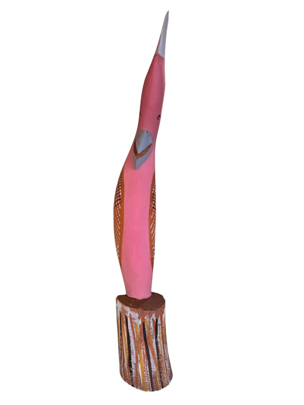 Thomas Munkanome - Carved Figure - Cockatoo (Pink)