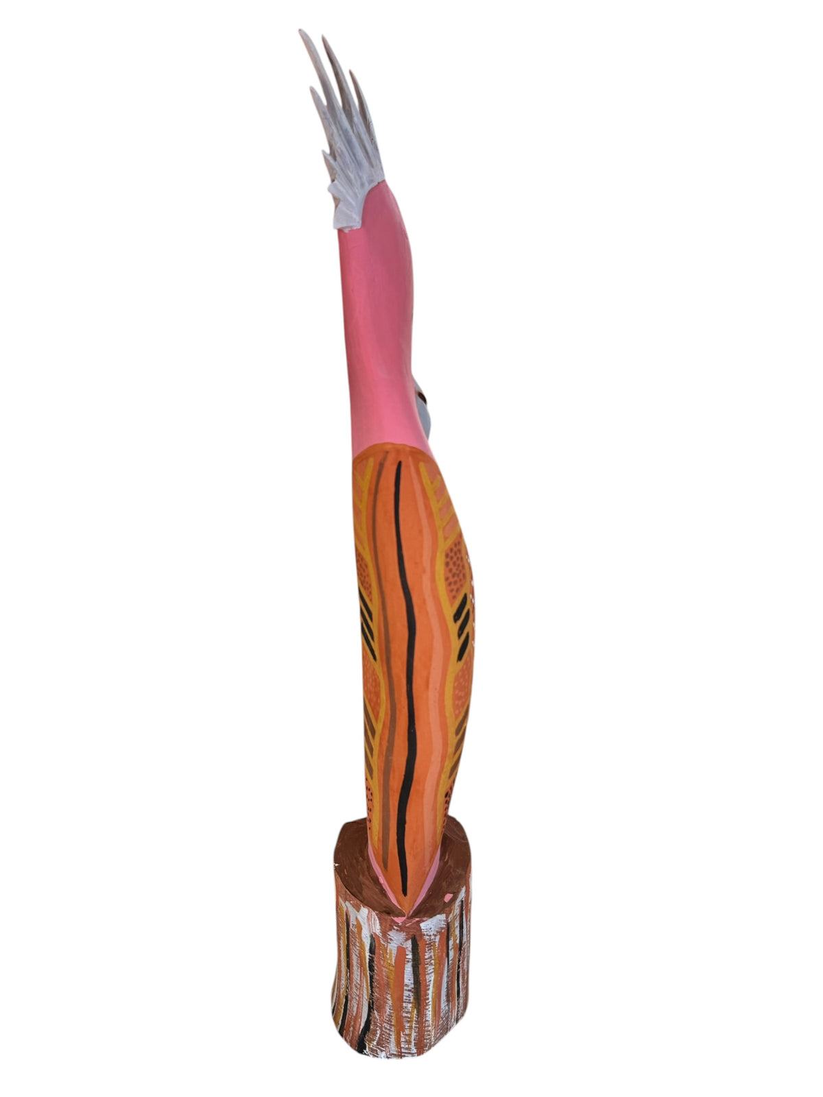 Thomas Munkanome - Carved Figure - Cockatoo (Pink)
