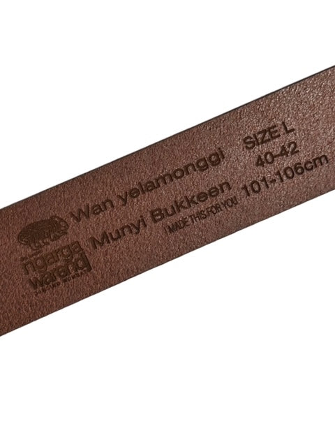 Men's Leather Belt - Mick Harding - Brown