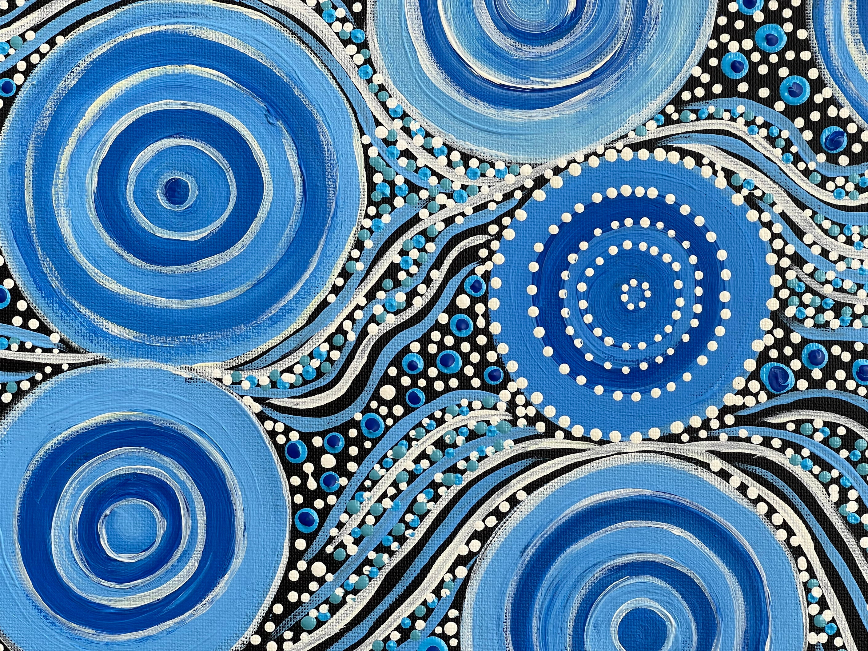 Deidre Burgoyne Rosier - Water Dreaming - 36x51cm .17-5