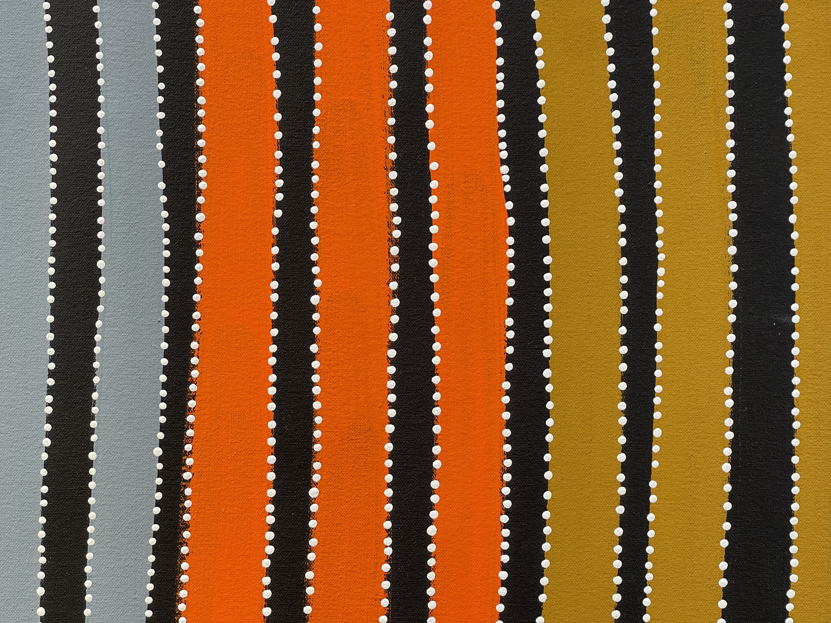 Jacinta Numina - My Country Atnangkerre, Emu Dreaming (Ankerre), Body Painting (Awelye)- 43x124cm .23-1
