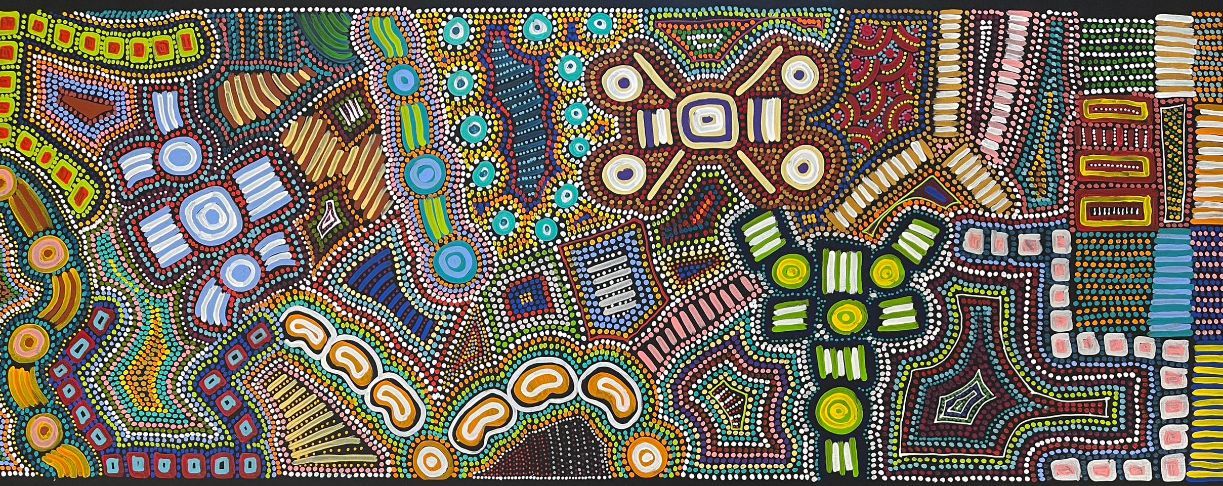 Pacinta Turner - My Country, Wallaby Tracks - 199x75cm .07-4