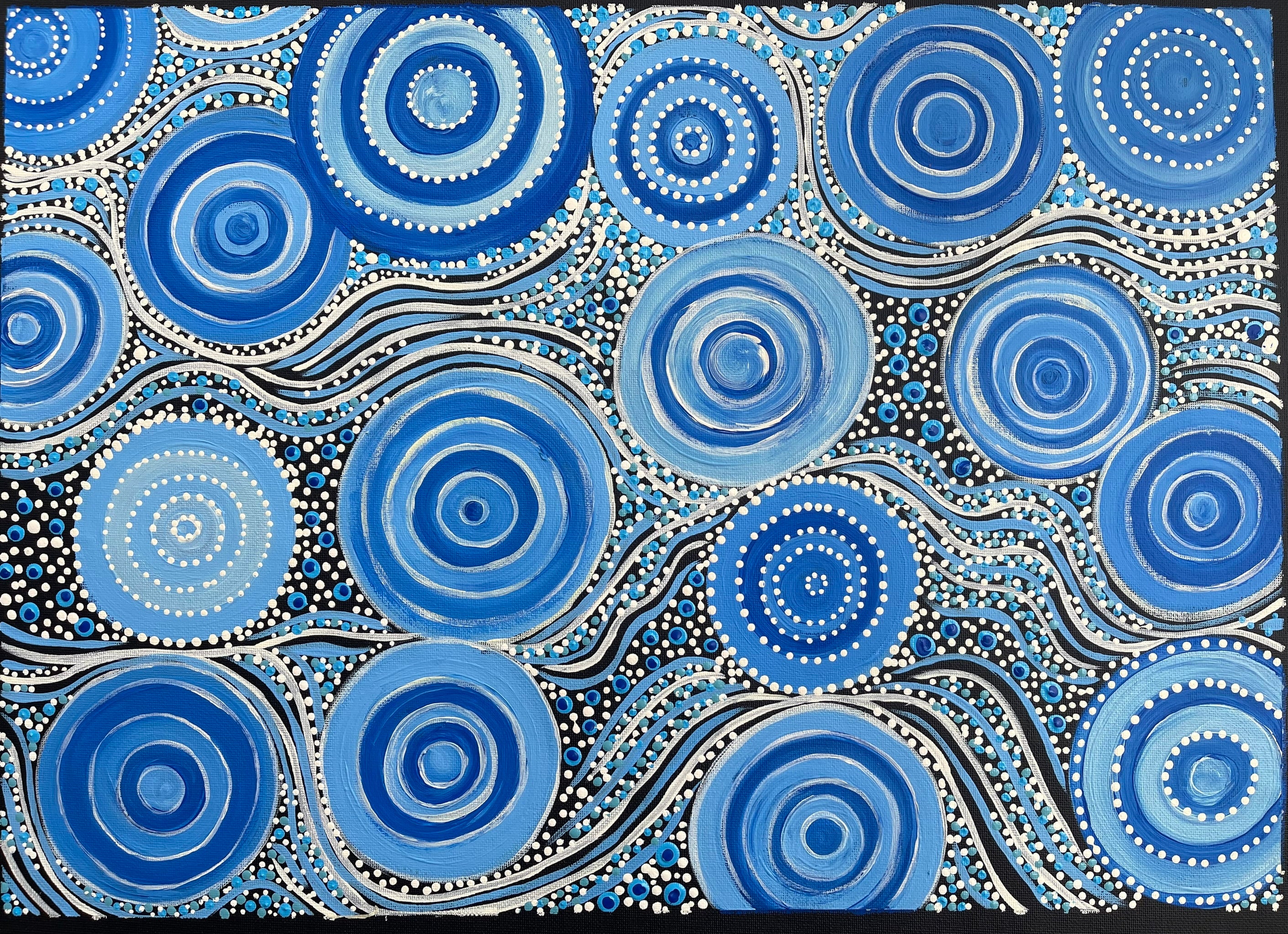 Deidre Burgoyne Rosier - Water Dreaming - 36x51cm .17-5