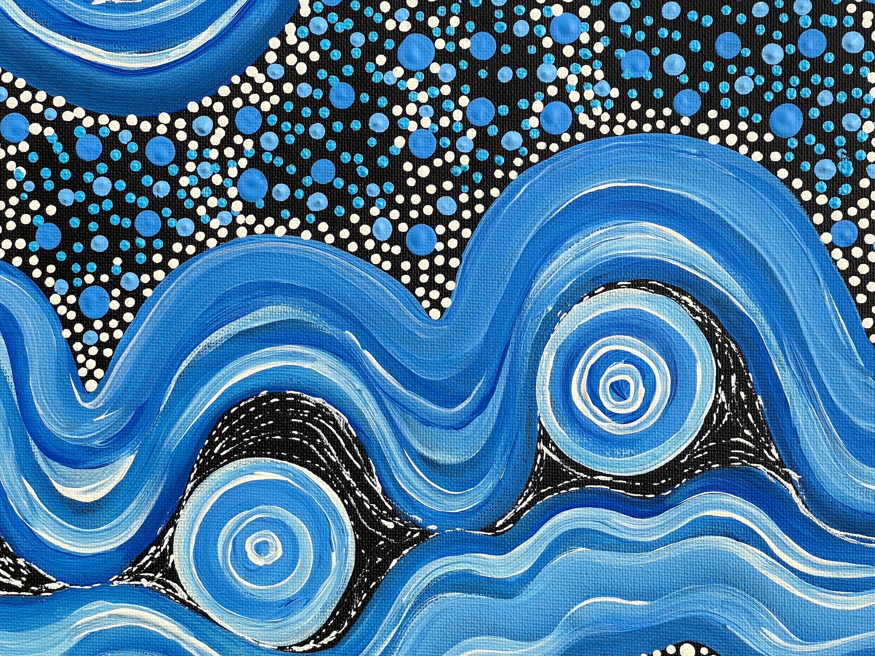 Deidre Burgoyne Rosier - Water Dreaming - 36x51cm .17-6