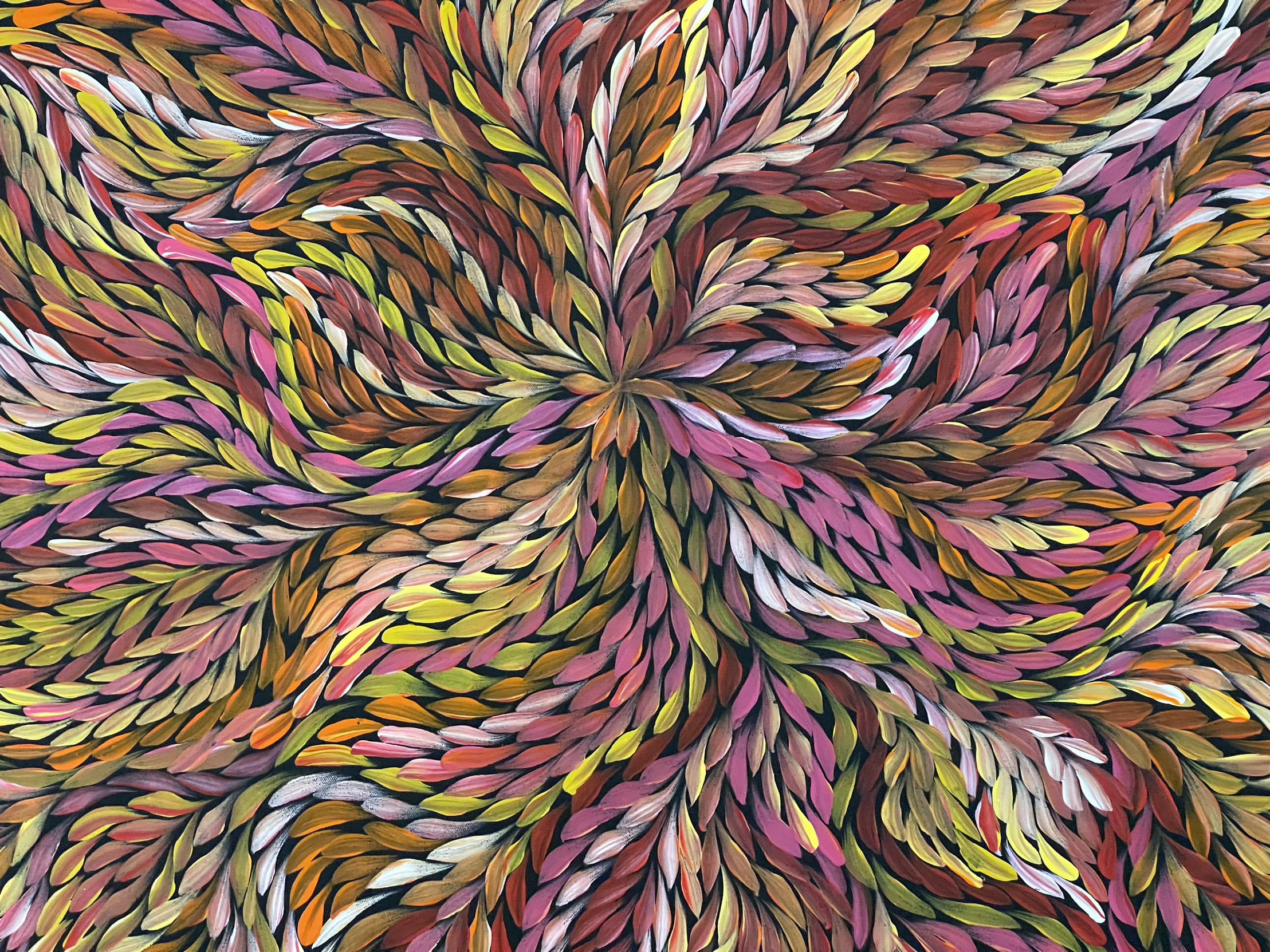 Rosemary Pitjara - Bush Medicine Leaves - 197x107cm .02