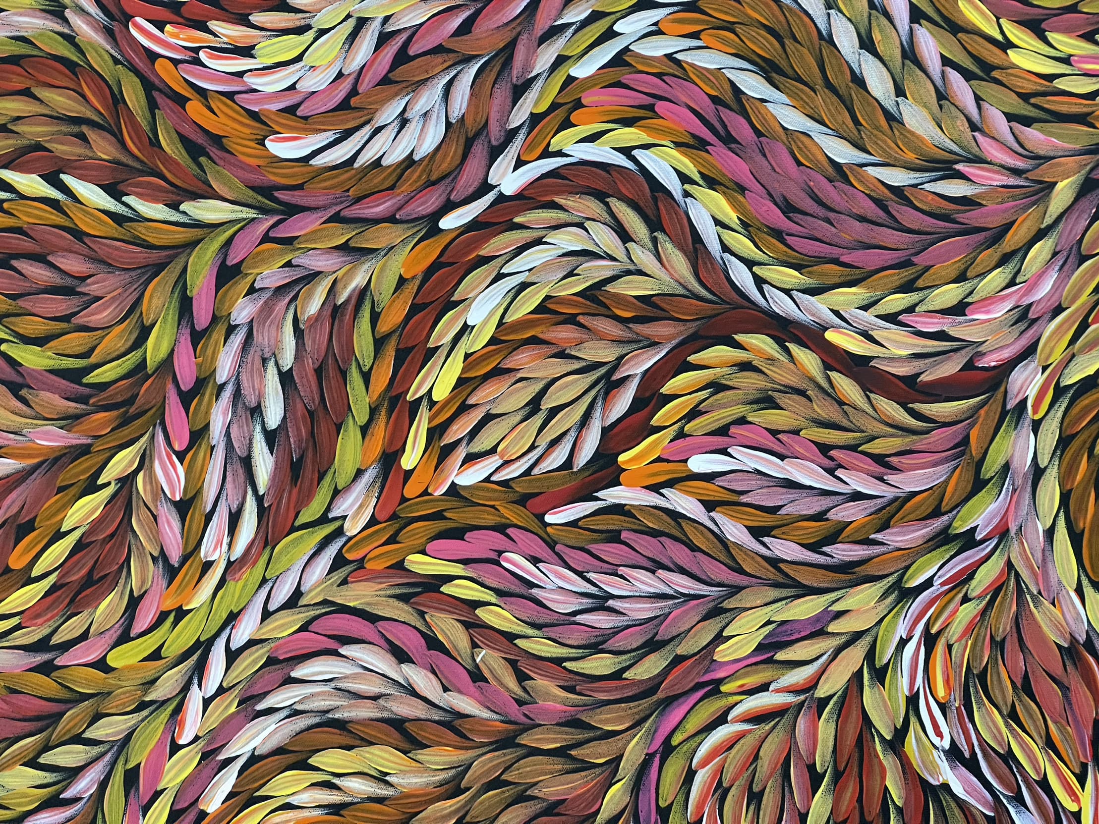 Rosemary Pitjara - Bush Medicine Leaves - 197x107cm .02