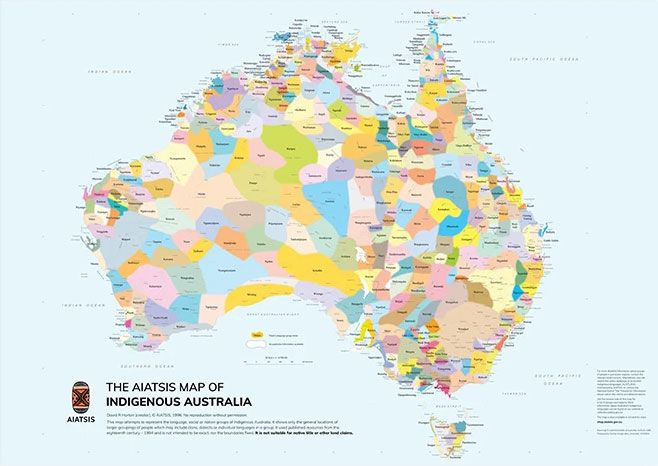 The AIATSIS Map of Indigenous Australia - Laminated