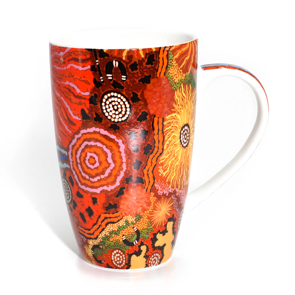 Bone China Mug - Damien & Yilpi Marks - Travelling Through Country