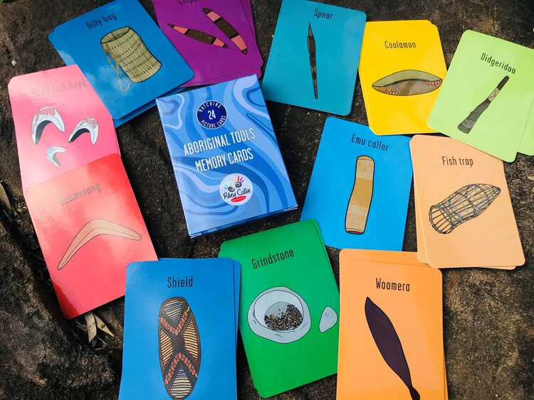 Aboriginal Tools Memory Card Game