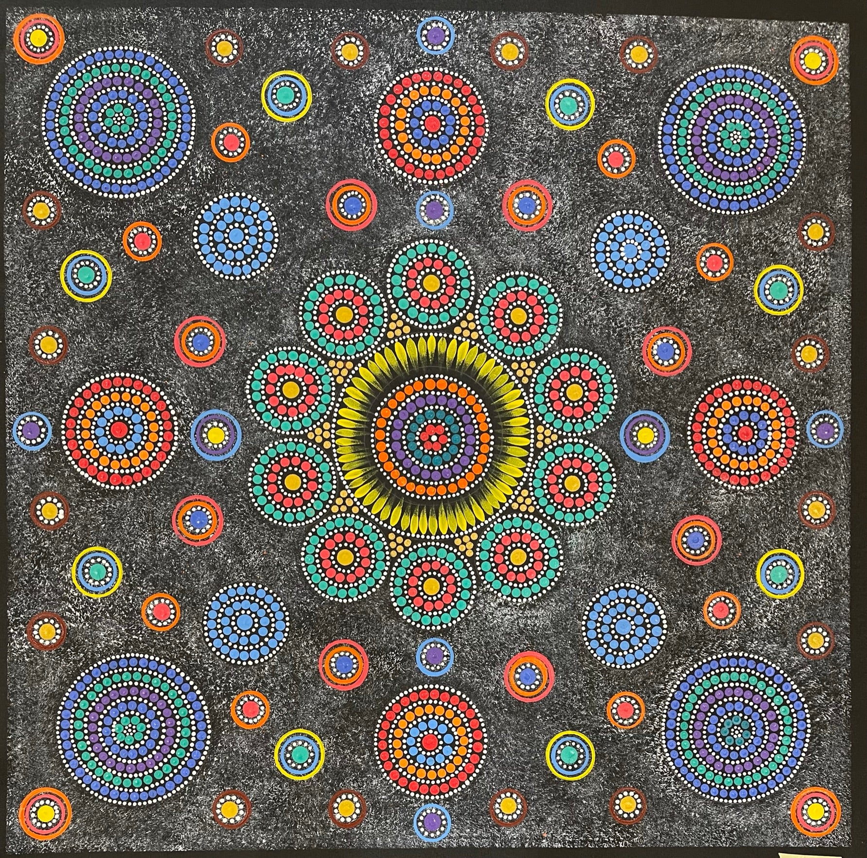 Maryanne Gibson - Bush Medicine Bush Seeds - 70x70cm 26-4