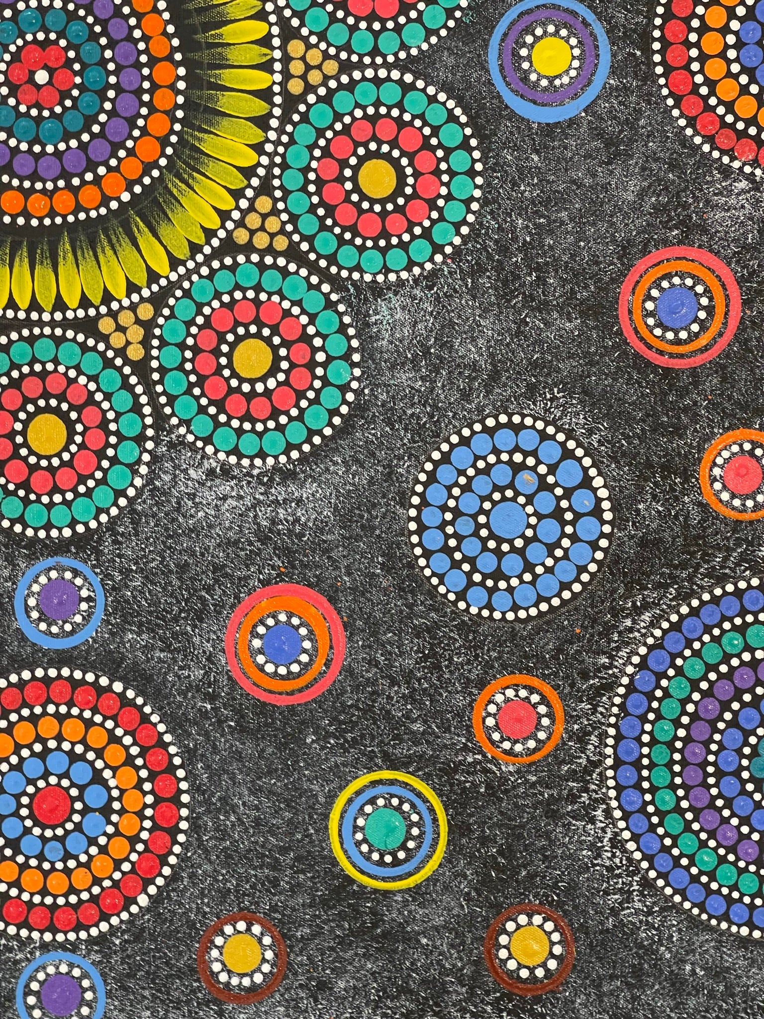 Maryanne Gibson - Bush Medicine Bush Seeds - 70x70cm 26-4