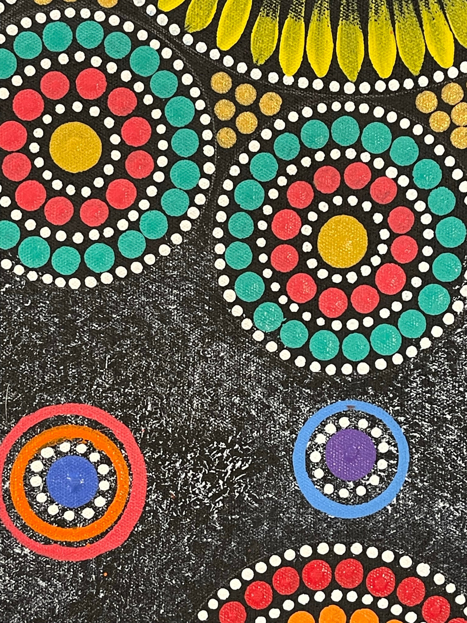 Maryanne Gibson - Bush Medicine Bush Seeds - 70x70cm 26-4