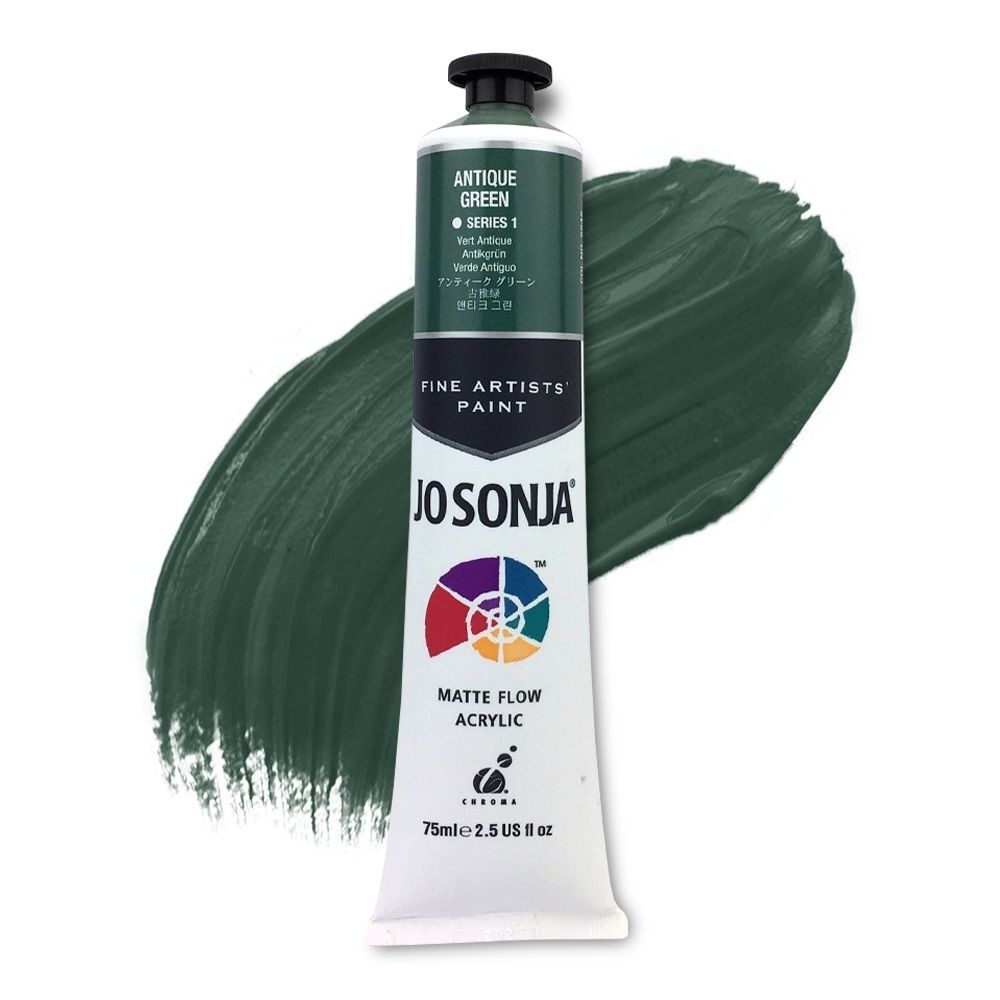 Jo Sonja's Artist Acrylic Paint - Antique Green - 75ml
