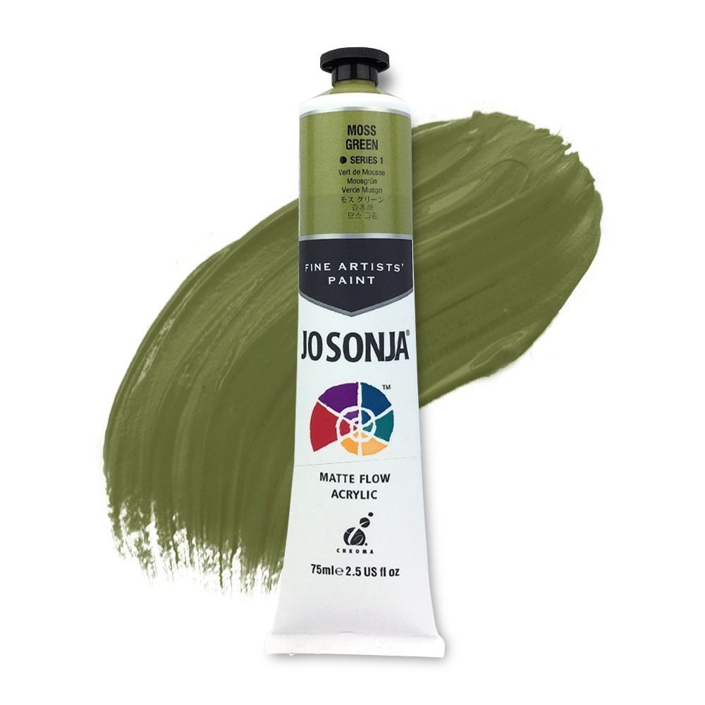 Jo Sonja's Artist Acrylic Paint - Moss Green - 75ml