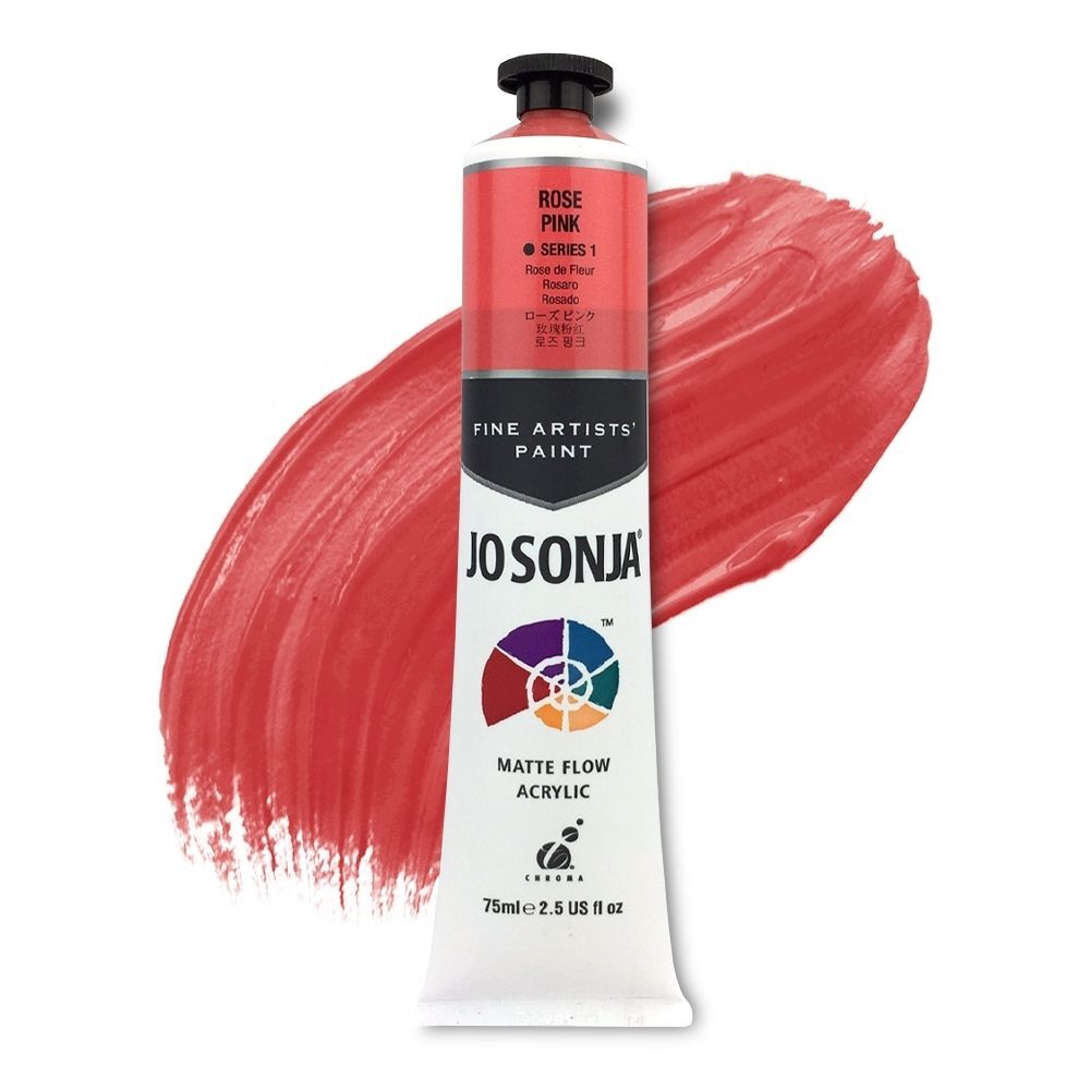 Jo Sonja's Artist Acrylic Paint - Rose Pink - 75ml