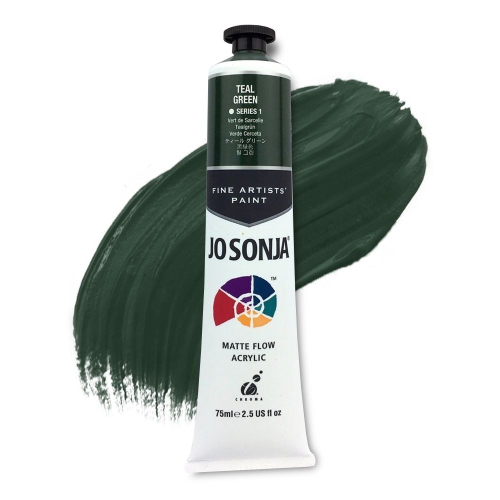 Jo Sonja's Artist Acrylic Paint - Teal Green - 75ml