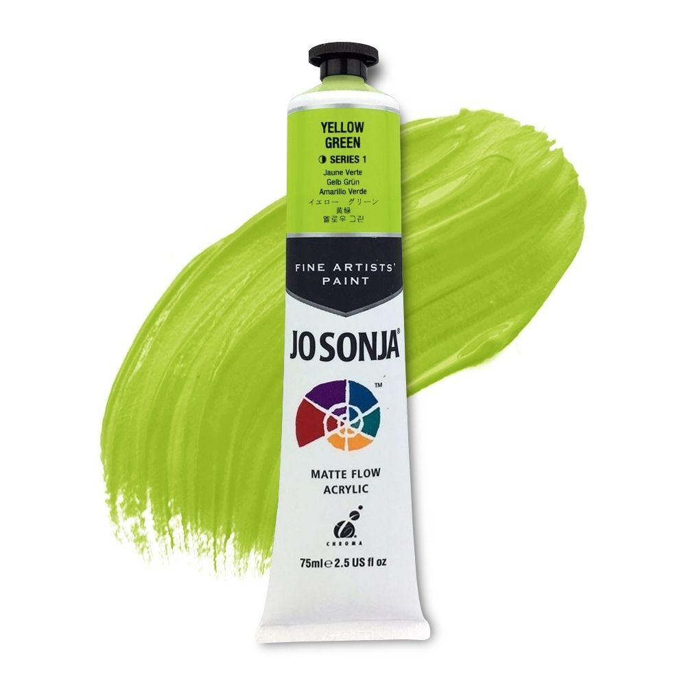 Jo Sonja's Artist Acrylic Paint - Yellow Green - 75ml